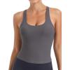 imageRUNNING GIRL Workout Tank Tops with Built in Bras for WomenWork Top for WomenSports Bras for Women Padded Yoga BraGrey