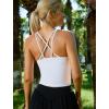 imageRUNNING GIRL Workout Tank Tops with Built in Bras for WomenWork Top for WomenSports Bras for Women Padded Yoga BraWhite