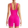 imageRUNNING GIRL Jumpsuits for Women Ribbed Backless Sexy One Piece Outfits Tummy Control Unitard Bodysuit Athletic Rompers2940hot Pink