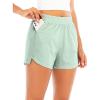 imageRUNNING GIRL Womens 3 Running QuickDry Athletic Shorts with Zipper Pockets Elastic Waist Gym Outdoor Beach Hiking Short