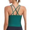 imageRUNNING GIRL Workout Tank Tops with Built in Bras for WomenWork Top for WomenSports Bras for Women Padded Yoga BraDark Green