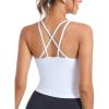 imageRUNNING GIRL Workout Tank Tops with Built in Bras for WomenWork Top for WomenSports Bras for Women Padded Yoga BraWhite