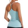 imageWomens Workout Tank Tops Sleeveless Crop Tops Exercise Yoga Shirts Casual Athletic Running TShirtsBX2941 Mint GreenL