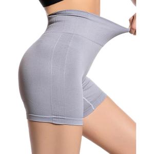 imageRUNNING GIRL 5 inches High Waist Yoga Leggings Compression Workout Leggings for Women Yoga Pants Tummy Control DK2755 Light Grey L