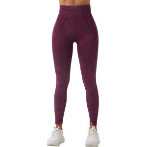 imageRUNNING GIRL 5 inches High Waist Yoga LeggingsCompression Workout Leggings for Women Yoga Pants Tummy Control2886 Red S