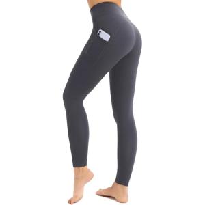 imageRUNNING GIRL Running Leggings with Pockets for Women High Waisted Yoga Pants Compression Leggings for Gym Workout