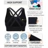 imageRUNNING GIRL Sports Bra for Women High Support CrissCross Back Padded Strappy Sports Bras Yoga Bra with Removable CupsBlack