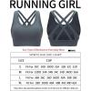 imageRUNNING GIRL Sports Bra for Women High Support CrissCross Back Padded Strappy Sports Bras Yoga Bra with Removable CupsGrey