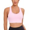 imageRUNNING GIRL Sports Bra for Women High Support CrissCross Back Padded Strappy Sports Bras Yoga Bra with Removable CupsPink