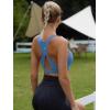 imageRUNNING GIRL Sports Bra for WomenHigh Impact Large Bust Padded Sports Bra Fitness Workout Running Yoga Tank TopsWX2827 Light Blue XL