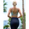 imageRUNNING GIRL Sports Bras for WomenSquare Neck Sports Bra High Support Yoga Bra Workout Crop Top with Built in Bra1grey