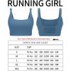 imageRUNNING GIRL Sports Bras for WomenSquare Neck Sports Bra High Support Yoga Bra Workout Crop Top with Built in Bra1light Blue