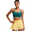 imageRUNNING GIRL Sports Bras for WomenSquare Neck Sports Bra High Support Yoga Bra Workout Crop Top with Built in Bra1teal