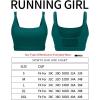 imageRUNNING GIRL Sports Bras for WomenSquare Neck Sports Bra High Support Yoga Bra Workout Crop Top with Built in Bra1teal