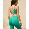 imageRUNNING GIRL Sports Bras for WomenSquare Neck Sports Bra High Support Yoga Bra Workout Crop Top with Built in Bra1vivid Green