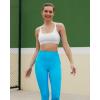 imageRUNNING GIRL Sports Bras for WomenSquare Neck Sports Bra High Support Yoga Bra Workout Crop Top with Built in Bra4snow White