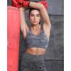 imageRUNNING GIRL Sports Bras for WomenSquare Neck Sports Bra High Support Yoga Bra Workout Crop Top with Built in BraZcamouflage Grey