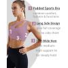 imageRUNNING GIRL Womens One Shoulder Sports Bras Workout Left Strap Yoga Bras Cute Medium Support Crop Top1purple