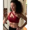 imageRUNNING GIRL Womens One Shoulder Sports Bras Workout Left Strap Yoga Bras Cute Medium Support Crop TopBred