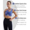 imageRUNNING GIRL Womens One Shoulder Sports Bras Workout Left Strap Yoga Bras Cute Medium Support Crop TopViolet