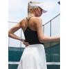 imageWomens Workout Tank Tops Sleeveless Crop Tops Exercise Yoga Shirts Casual Athletic Running TShirtsBX2941 BlackXL
