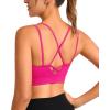 imageRUNNING GIRL Sports Bras for Women Pack Criss Cross Back Sexy Strappy Sports Bra Seamless Padded Yoga Bra with Removable Cups3040 BlackWhitePink