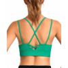 imageRUNNING GIRL Sports Bras for Women Pack Criss Cross Back Sexy Strappy Sports Bra Seamless Padded Yoga Bra with Removable Cups3040 GreenBluePink