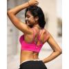 imageRUNNING GIRL Sports Bras for Women Pack Criss Cross Back Sexy Strappy Sports Bra Seamless Padded Yoga Bra with Removable Cups3040 Hot Pink
