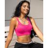 imageRUNNING GIRL Sports Bras for Women Pack Criss Cross Back Sexy Strappy Sports Bra Seamless Padded Yoga Bra with Removable Cups3040 Hot Pink