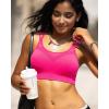 imageRUNNING GIRL Sports Bras for Women Pack Criss Cross Back Sexy Strappy Sports Bra Seamless Padded Yoga Bra with Removable Cups3040 Hot Pink