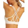 imageRUNNING GIRL Sports Bras for Women Pack Criss Cross Back Sexy Strappy Sports Bra Seamless Padded Yoga Bra with Removable Cups3pack BlackGreyWhite