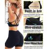 imageRUNNING GIRL Sports Bras for Women Pack Criss Cross Back Sexy Strappy Sports Bra Seamless Padded Yoga Bra with Removable CupsOne Pair Black