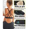 imageRUNNING GIRL Sports Bras for Women Pack Criss Cross Back Sexy Strappy Sports Bra Seamless Padded Yoga Bra with Removable CupsOne Pair Charcoal Gray