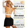 imageRUNNING GIRL Sports Bras for Women Pack Criss Cross Back Sexy Strappy Sports Bra Seamless Padded Yoga Bra with Removable CupsOne Pair Whisper White