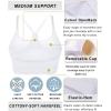 imageRUNNING GIRL Stappy Sports Bra for Women Sexy Open Back Medium Support Yoga Bra with Removable Cups