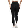 imageRUNNING GIRL High Waisted Leggings for WomenTummy Control Workout Yoga Pants with Pockets Compression Pants Buttery SoftAblack