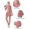 imageRUNNING GIRL Pleated Tennis Skirt for Women with Pockets Short High Waist Athletic Skater Golf Skort Running Sports SkirtPink