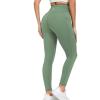 imageRUNNING GIRL High Waisted Leggings for WomenTummy Control Workout Yoga Pants with Pockets Compression Pants Buttery SoftAgreen
