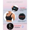imageRUNNING GIRL High Impact Sports Bras for Women  Scoop Neck Strappy Sports Bra High Support Moulded Cup Workout BraAblack