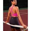 imageRUNNING GIRL High Impact Sports Bras for Women  Scoop Neck Strappy Sports Bra High Support Moulded Cup Workout BraAhot Pink