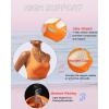 imageRUNNING GIRL High Impact Sports Bras for Women  Scoop Neck Strappy Sports Bra High Support Moulded Cup Workout BraAorange