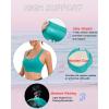 imageRUNNING GIRL High Impact Sports Bras for Women  Scoop Neck Strappy Sports Bra High Support Moulded Cup Workout BraAstorm Teal