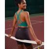imageRUNNING GIRL High Impact Sports Bras for Women  Scoop Neck Strappy Sports Bra High Support Moulded Cup Workout BraAstorm Teal