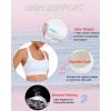 imageRUNNING GIRL High Impact Sports Bras for Women  Scoop Neck Strappy Sports Bra High Support Moulded Cup Workout BraAwhite