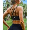 imageRUNNING GIRL High Impact Sports Bras for Women  Scoop Neck Strappy Sports Bra High Support Moulded Cup Workout BraBblack
