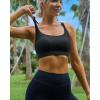 imageRUNNING GIRL High Impact Sports Bras for Women  Scoop Neck Strappy Sports Bra High Support Moulded Cup Workout BraBblack