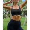 imageRUNNING GIRL High Impact Sports Bras for Women  Scoop Neck Strappy Sports Bra High Support Moulded Cup Workout BraBblack