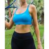 imageRUNNING GIRL High Impact Sports Bras for Women  Scoop Neck Strappy Sports Bra High Support Moulded Cup Workout BraBbright Blue