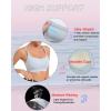 imageRUNNING GIRL High Impact Sports Bras for Women  Scoop Neck Strappy Sports Bra High Support Moulded Cup Workout BraBicy Grey