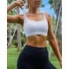 imageRUNNING GIRL High Impact Sports Bras for Women  Scoop Neck Strappy Sports Bra High Support Moulded Cup Workout BraBicy Grey